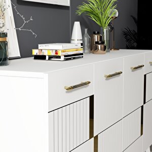 Moda Konsol Beyaz-altın Beyaz gold