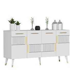 Moda Konsol Beyaz-altın