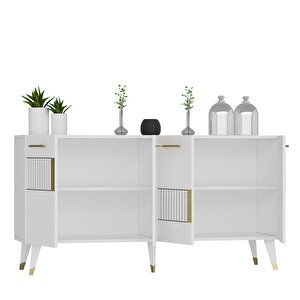 Moda Konsol Beyaz-altın