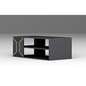 Yumedi̇ Orta Sehpa Antrasit-altın Antrasit Gold