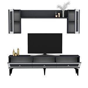 Sellen 180 Cm Tv Ünitesi Takımı Antrasit-beyaz