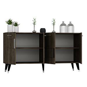 Moda Konsol Ceviz-gümüş