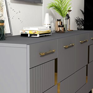 Moda Konsol Antrasit-altın Antrasit Gold