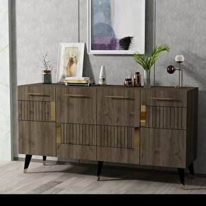 Moda Konsol Ceviz-altın Ceviz Gold