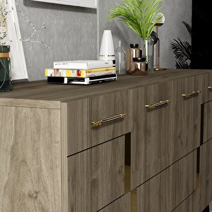 Moda Konsol Ceviz-altın Ceviz Gold