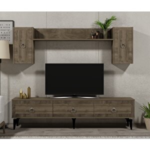 Sellen 180 Cm Tv Ünitesi Takımı Ceviz-ceviz Ceviz-Ceviz