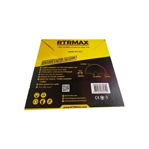 Rtrmax Turbo Kanallı Elmas Kesici Disk Ret180