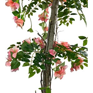 Yapay Ağaç Pembe Begonvil Ağacı 120cm Doğal Salex Dallı