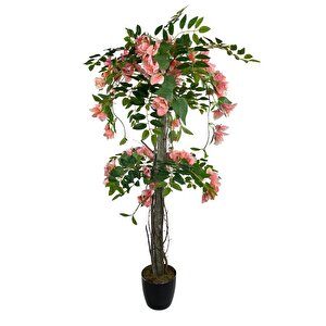 Yapay Ağaç Pembe Begonvil Ağacı 120cm Doğal Salex Dallı