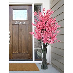 Yapay Ağaç Pembe Japon Kiraz Çiçeği Hazır Gövdeli Bahardalı Ağacı 170 Cm Sakura Çiçeği