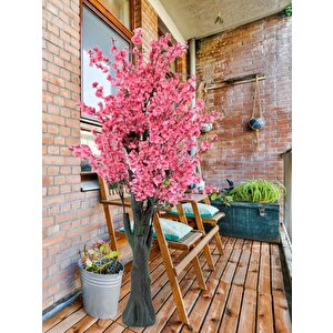 Yapay Ağaç Pembe Japon Kiraz Çiçeği Hazır Gövdeli Bahardalı Ağacı 170 Cm Sakura Çiçeği