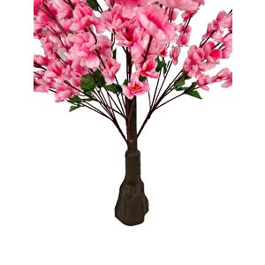 Yapay Ağaç Pembe Japon Kiraz Çiçeği Hazır Gövdeli Bahardalı Ağacı 100cm Sakura Çiçeği
