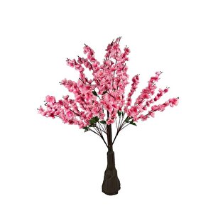 Yapay Ağaç Pembe Japon Kiraz Çiçeği Hazır Gövdeli Bahardalı Ağacı 100cm Sakura Çiçeği