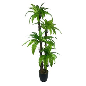 Yapay Ağaç Sıkas Palmiye Açık Yeşil 4katlı 72yaprak 150cm Salon Çiçeği Yapay Çiçek