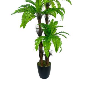 Yapay Ağaç Sıkas Palmiye Açık Yeşil 4katlı 72yaprak 150cm Salon Çiçeği Yapay Çiçek