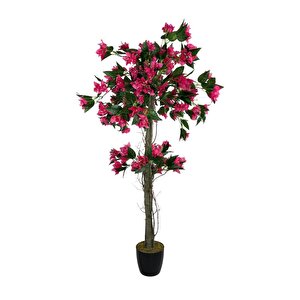 Yapay Ağaç Fuşya Begonvil Ağacı 120cm Doğal Salex Dallı 2katlı
