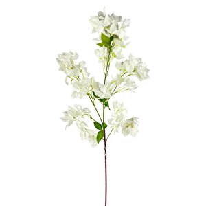 Yapay Çiçek Begonvil Çiçeği Beyaz Uzun Dallı Sarkan Çiçek 110cm