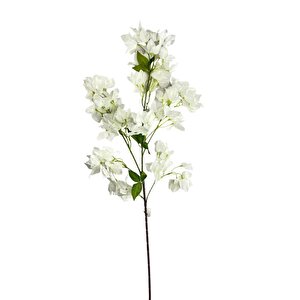 Yapay Çiçek Begonvil Çiçeği Beyaz Uzun Dallı Sarkan Çiçek 110cm