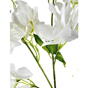 Yapay Çiçek Begonvil Çiçeği Beyaz Uzun Dallı Sarkan Çiçek 110cm
