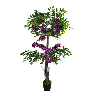 Yapay Ağaç Mor Begonvil Ağacı 130cm Doğal Salex Dallı