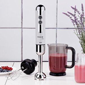 Korkmaz A447-14 Mi̇a Mega Deluxe Blender Set Vani̇lya/krom