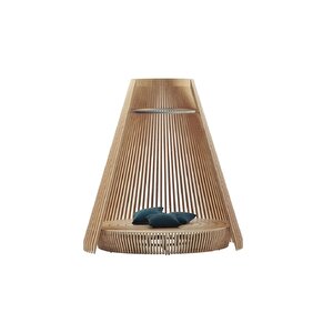 Propter Özel Tasarım Perdeli Masif Izgaralı Dizayn Bahçe Mobilyası Daybed Şezlong