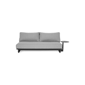 Sembrae Metal Ayaklı L Köşe Bahçe Mobilyası Modern 8 Kişilik Koltuk Takımı Dış Mekan Oturma Grubu