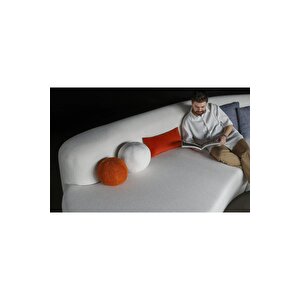 Luna Modern 3 Parça Oval Teddy Koltuk Takımı Büyük Salon Oturma Grubu L Köşe Koltuk Takımı