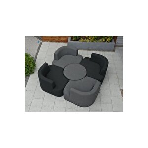 Ceist Fonksiyonel Daybed Yatak Olabilen Bahçe Mobilya Berjer Koltuk Takım Veranda Teras Oturma Grubu