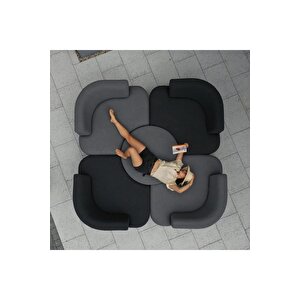 Ceist Fonksiyonel Daybed Yatak Olabilen Bahçe Mobilya Berjer Koltuk Takım Veranda Teras Oturma Grubu