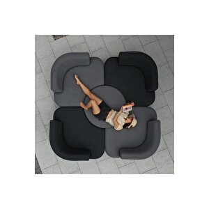 Ceist Fonksiyonel Daybed Yatak Olabilen Bahçe Mobilya Berjer Koltuk Takım Veranda Teras Oturma Grubu
