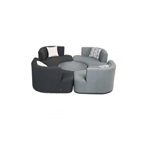Ceist Fonksiyonel Daybed Yatak Olabilen Bahçe Mobilya Berjer Koltuk Takım Veranda Teras Oturma Grubu