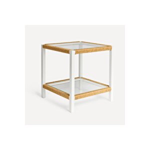 Legero Dış Mekan Rattan Örgü Detay Bahçe Mobilyası Cam Tabla Masa 2+1+1+Masa Balkon Oturma Grubu