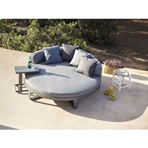 Anthracite Dış Mekan Havuz Başı Divan Antrasit Havuz Başı Yatak Şezlong Montajsız Plaj Yatağı Daybed
