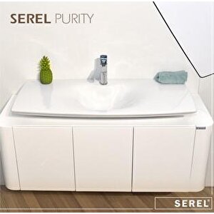 Serel Purity Tezgah Üstü Lavabo + Sifon 48x100 Cm Pr35sts110h