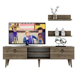 Milano Raflı Tv Ünitesi Ceviz