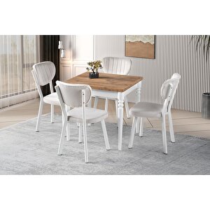 Pınar Star Açılır Mutfak Masa Sandalye Takımı 70x80