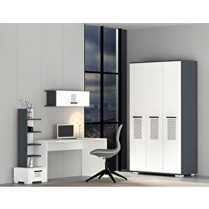 Assi̇mo Genç Odasi (p-t-c) Antrasit-Beyaz Antrasit Beyaz
