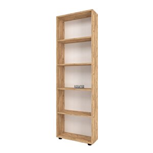 Bofigo Dekoratif 5 Raflı Kitaplık Modern Kitaplık Çam