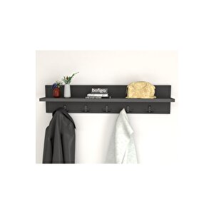 Portmanto Duvar Askılığı Elbise Askılığı Antrasit 80 Cm