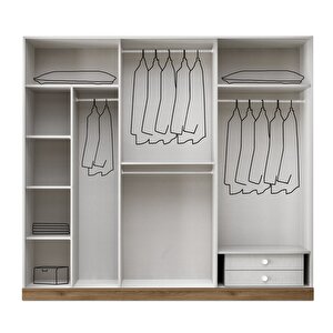 Perge Mdf 6 Kapili Dolap