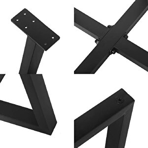 Metal Masa-yemek Masası- Çalışma Masası Ayağı 2 Adet Ayak 72 Cm Mobilya Ayağı