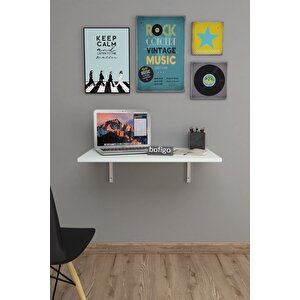 Bofigo 72 X 45 Cm Katlanır Masa Duvara Monte Masa Mutfak Masası Balkon Masası Çalışma Masası