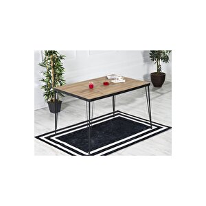 Beren Yemek Masası Takımı-mutfak Masası Takımı-akça 80x120 Oval Kenar