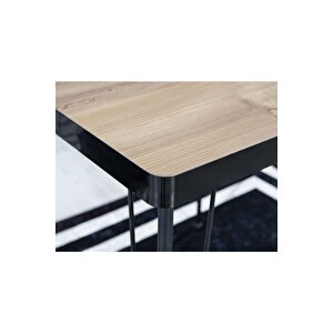 Mera Yemek Masası Takımı-mutfak Masası Takımı-akça 70x70 Oval Kenar