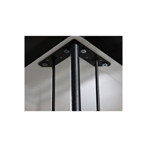 Mera Yemek Masası Takımı-mutfak Masası Takımı-akça 70x70 Oval Kenar