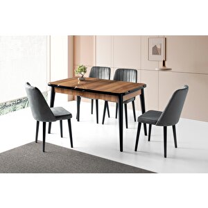 Yakamoz Milano Mdf Mutfak Masa Sandalye Takımı 80x130