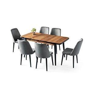 Yakamoz Milano Mdf Mutfak Masa Sandalye Takımı 80x130