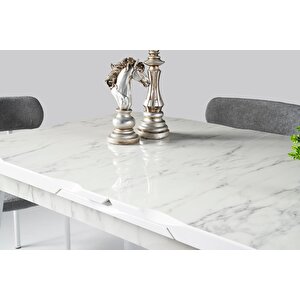 Yakamoz Alfa Mdf Mutfak Masa Sandalye Takımı 80x130cm