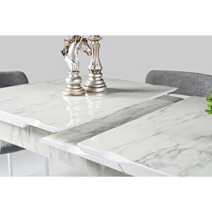 Yakamoz Alfa Mdf Mutfak Masa Sandalye Takımı 80x130cm